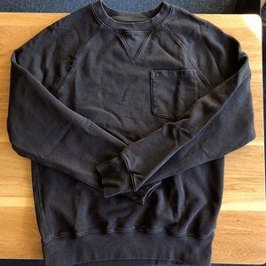 J.Crew Raglan crewneck Black Sweatshirt